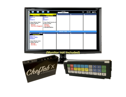 NEW ChefTab® X<br>Bump Bar Version<br><font color="red">(Monitor not included)</font>